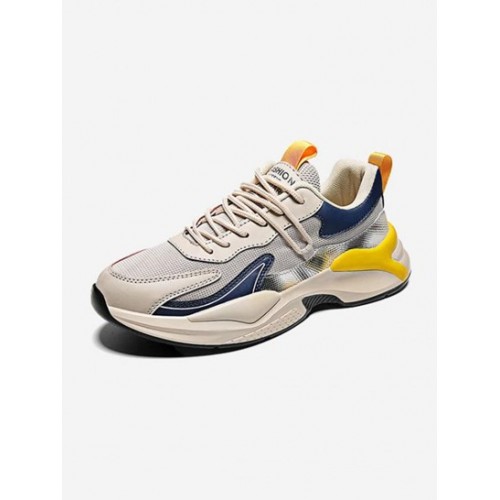 Colorblock Mesh Panel Sports Shoes