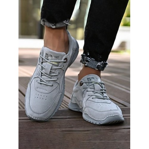 Men Lace-up Breathable Casual Shoes