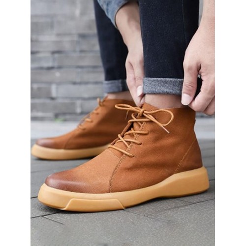 Lace Up Front Soft Boots