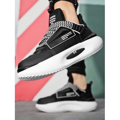 Zig Zag Letter Sports Sneakers