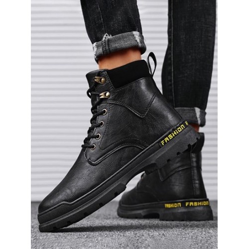 Lace Up Front Combat Boots