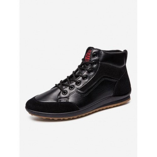 Lace-up Front Ultralight Casual High-top Shoes