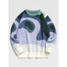 Colorblock Graphic Ribbed Y2K ...