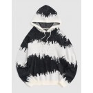 Hooded Tie Dye Pattern Y2K Aes...