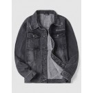 Scratch Letter Embroidery Jean...