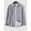 Flap Pockets Design Textured B...