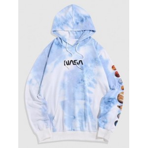 Streetwear Solar System Tie Dye Print Dr...