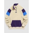 Colorblock Half Zip Polar Flee...