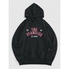 Streetwear Letters Print Pocke...