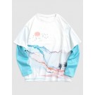 Tie Dye Mountain Sun Print Doc...