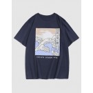 Sea Waves Slogan Print Graphic...