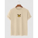 Butterfly Printed Short Sleeve...