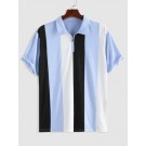 Colorblock Zipper Design Polo ...