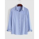 Seersucker Stripes Front Pocke...