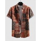 Short Sleeve Ethnic Style Casu...