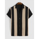 Colorblock Striped Knitted Bow...